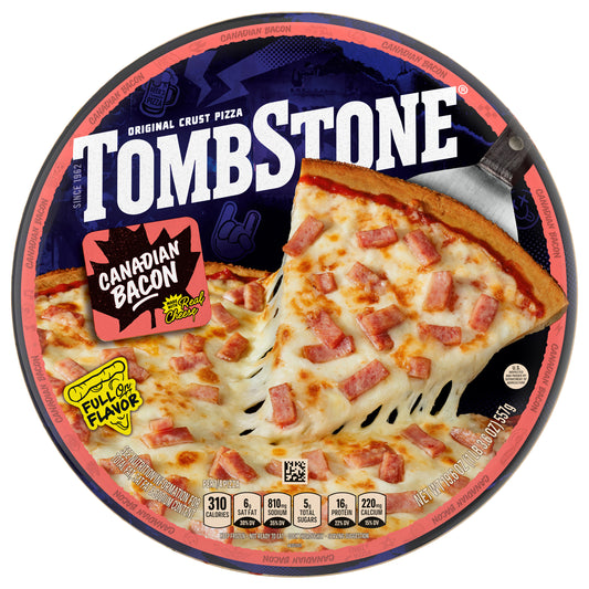 Tombstone Original Crust Canadian Bacon Pizza, Frozen Pizza