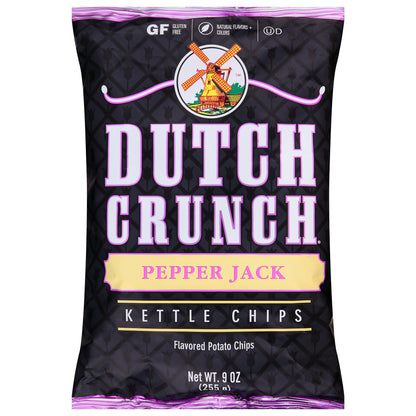 Dutch Crunch Kettle Pepper Jack Flavored Potato Chips 9 oz