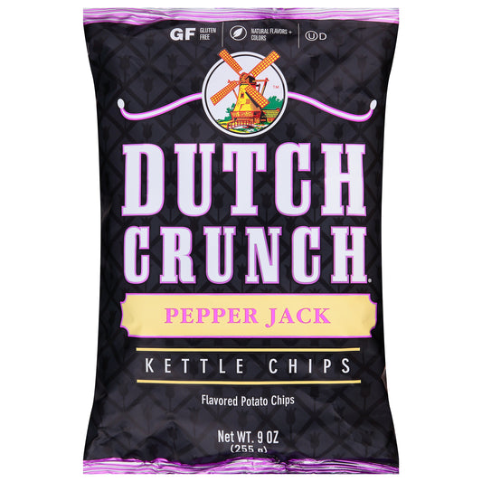 Dutch Crunch Kettle Pepper Jack Flavored Potato Chips 9 oz