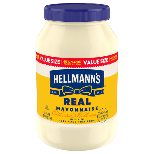 Hellmann's Real Mayonnaise Real Mayo 48 oz