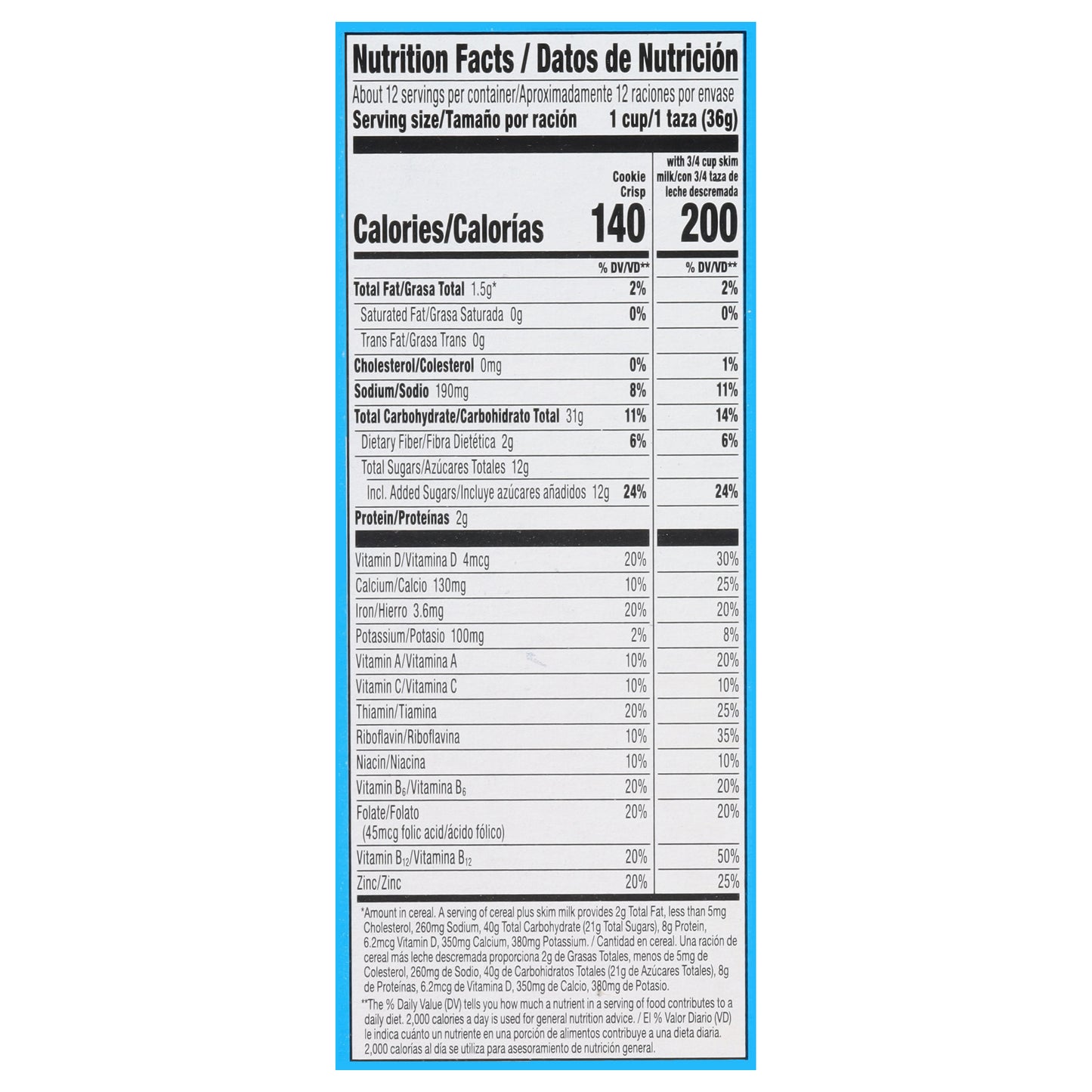 Cookie Crisp Large Size Cereal 15.1 oz