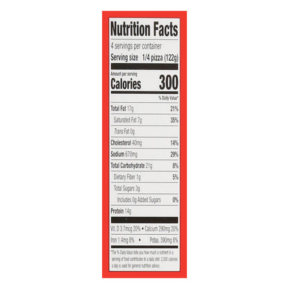 Bellatoria Ultra Thin Crust Meat Trio Pizza 17.22 oz