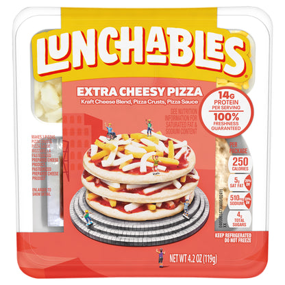 Lunchables Extra Cheesy Pizza, 4.2 oz Tray