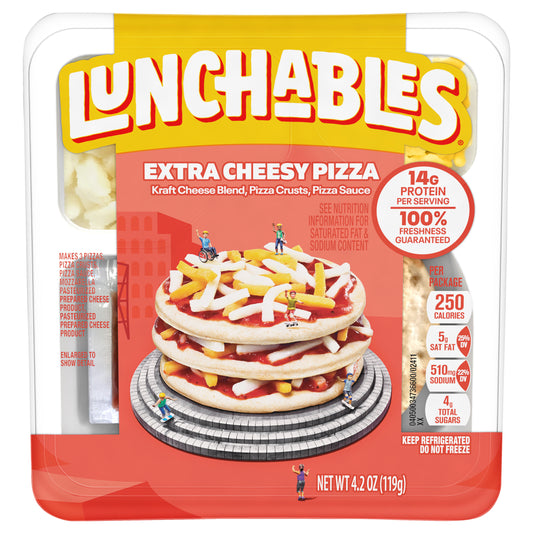 Lunchables Extra Cheesy Pizza, 4.2 oz Tray