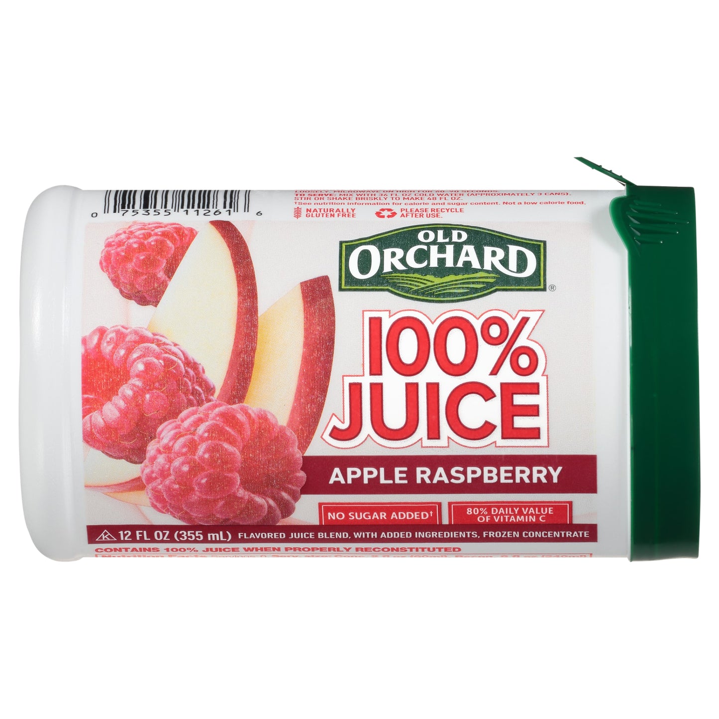 Old Orchard Apple Raspberry 100% Juice Frozen Concentrate 12 fl. oz. Canister
