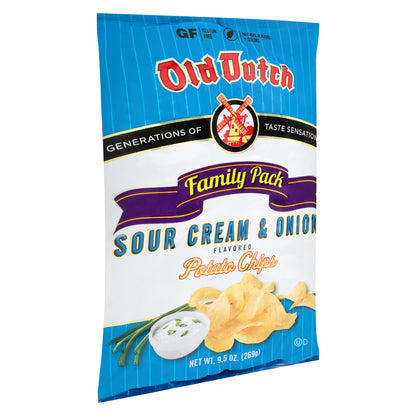 Old Dutch Family Pack Sour Cream & Onion Potato Chips 9.5 oz