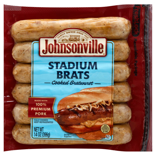 Johnsonville Stadium Brats 14 oz