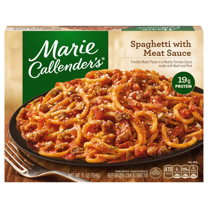 Marie Callender's Spaghetti with Meat Sauce, Frozen Meal, 13 oz.