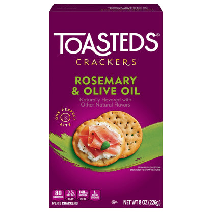 Toasteds Crackers Rosemary and Olive Oil