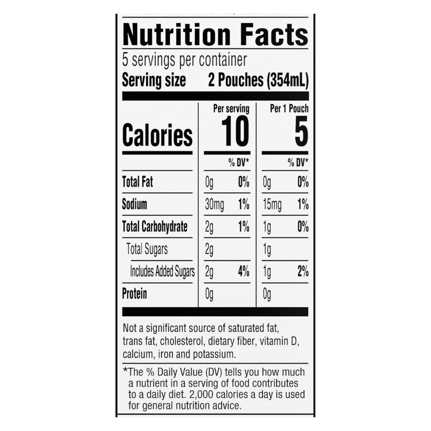 Capri Sun Roarin' Waters Flavored Water Beverage, 10 Pouches, for School Lunches and On-the-Go Hydration, Berry Natural Flavor with Other Natural Flavor, All Natural Ingredients, 6 oz