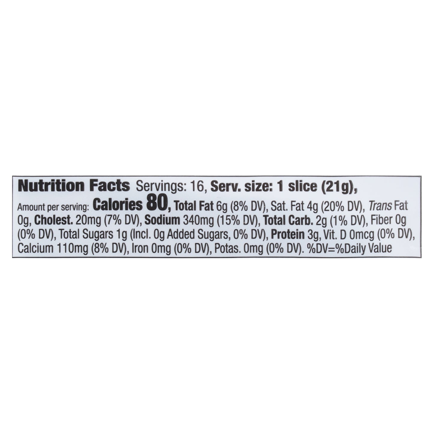 Bongards American Cheese Slices 16 Each