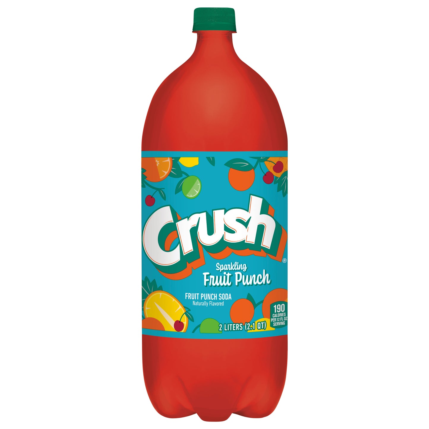 Crush Sparkling Fruit Punch Soda. 2 L bottle