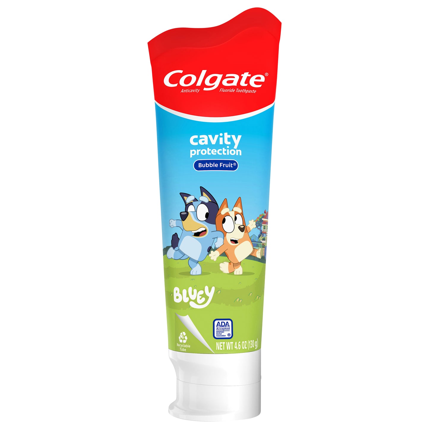 Colgate Kids Bluey Toothpaste with Fluoride, Mild Bubble Fruit Flavor, 4.6 Oz.