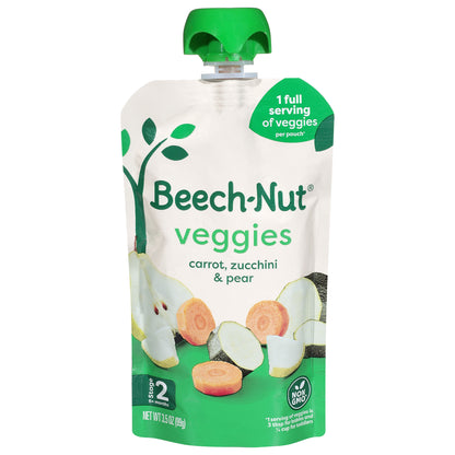 Beech-Nut Veggies Stage 2 (6+ months) Carrot Zucchini & Pear 3.5 oz