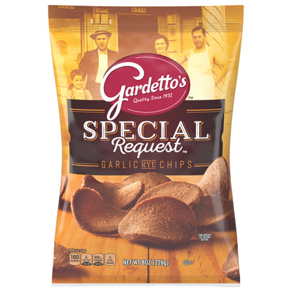 Gardetto's Snack Mix, Roasted Garlic Rye Chips, 8 oz