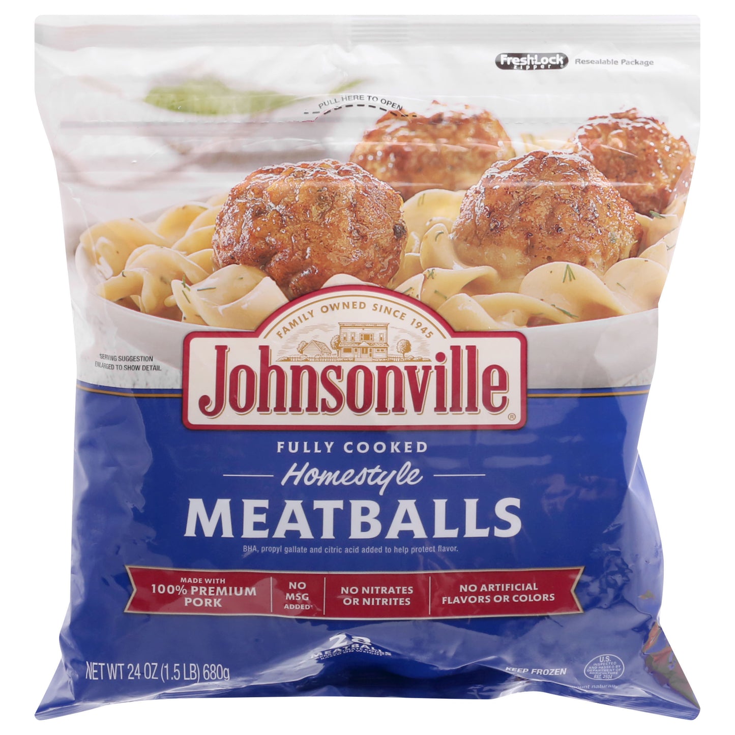 Johnsonville Homestyle Meatballs 28 ea