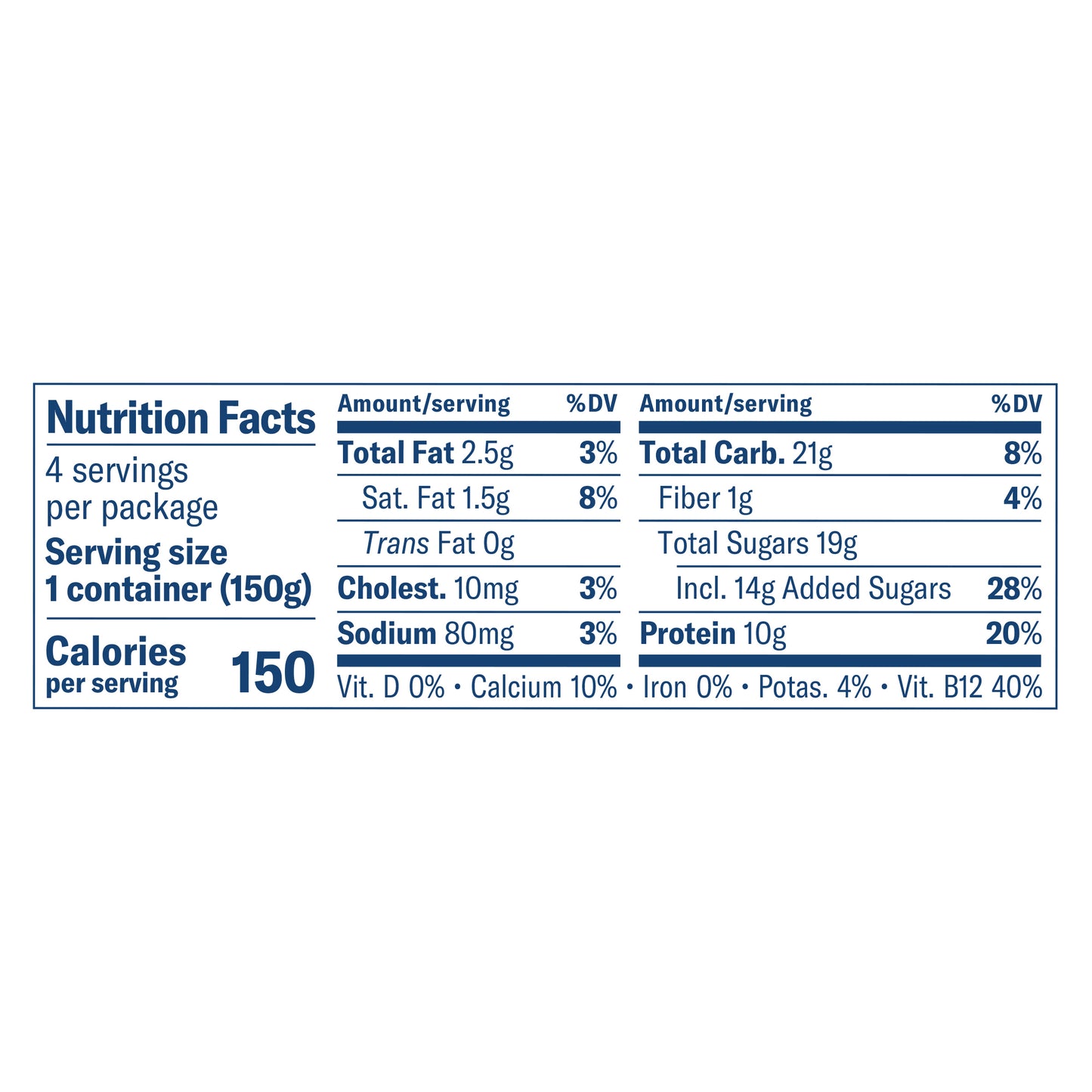 Chobani Low-Fat Vanilla Tropical Fruit on the Bottom Greek Yogurt 5.3oz 4ct