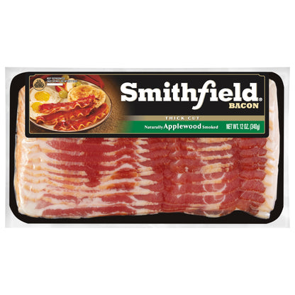 Smithfield Applewood Smoked Thick Cut Bacon, 12 oz