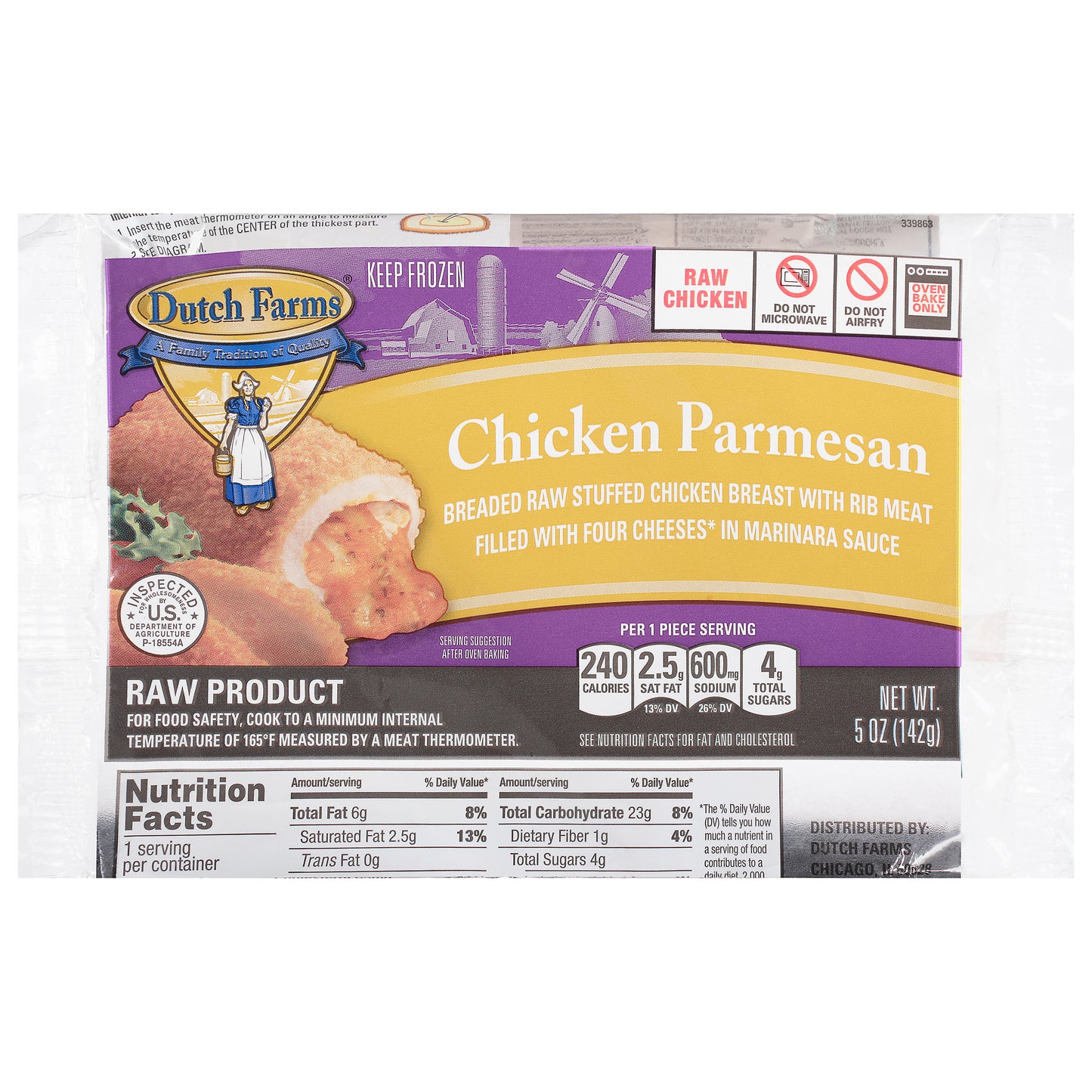 Dutch Farms Chicken Parmesan 5 oz