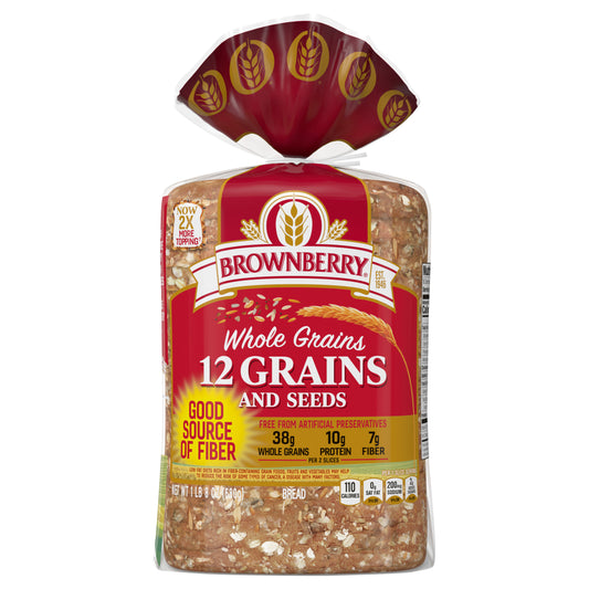 Brownberry 12 Grains and Seeds Bread, 24 oz