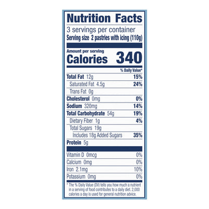 Pillsbury Toaster Strudel, Blueberry, Frozen Pastries 6 ct, 11.5 oz