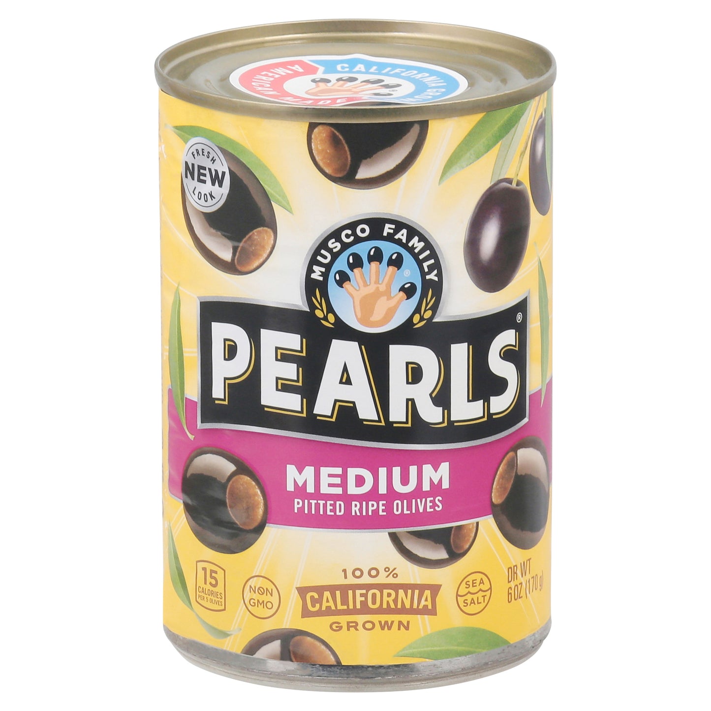 Pearls Medium Pitted Ripe Olives 6 oz