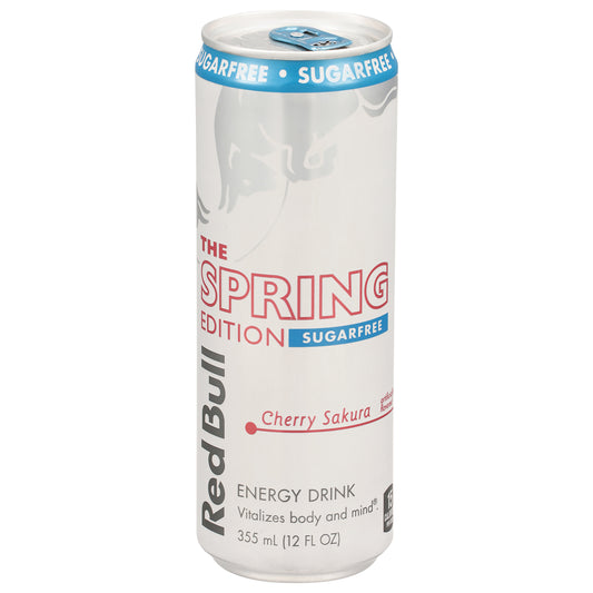 Red Bull The Spring Edition Sugarfree Cherry Sakura Energy Drink 12 fl oz - Sugar Free