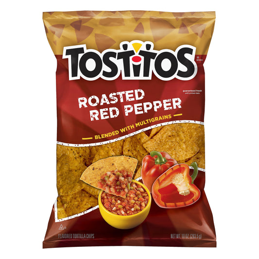 Tostitos Roasted Red Pepper Tortilla Chips 10 oz