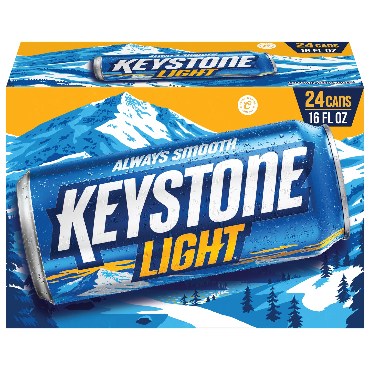 Keystone Light Beer 24 - 16 oz Cans
