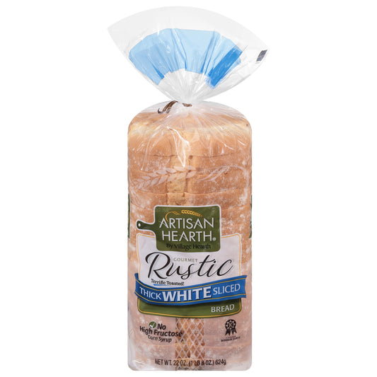 Artisan Hearth Rustic Sliced Thick White Bread 22 oz