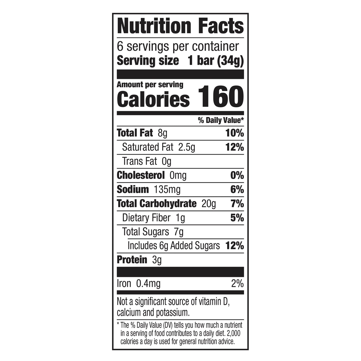 Nature Valley Granola Bars, Sweet and Salty Nut, Peanut, 1.2 oz, 6 ct
