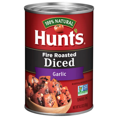 Hunt's Fire Roasted Diced Tomatoes with Garlic, 14.5 oz