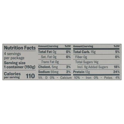 Chobani Greek Nonfat Vanilla Yogurt Value Pack 4 - 5.3 oz Cups