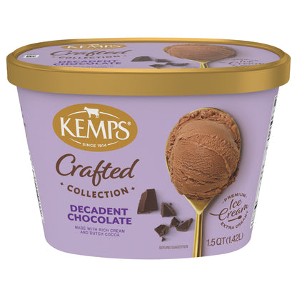 Kemps Crafted Collection Decadent Chocolate Ice Cream 1.5 Quart