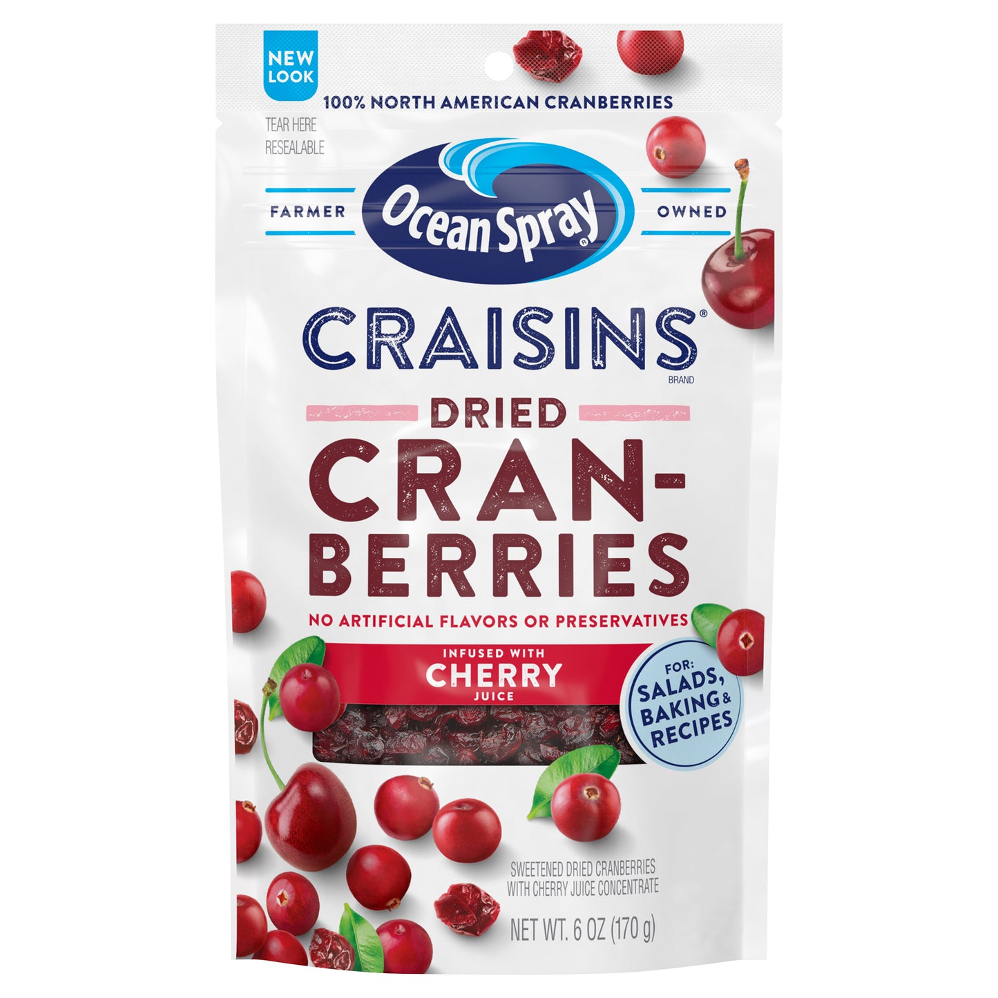 Ocean Spray 6oz Craisins®  Dried Cranberries- Cherry Flavor