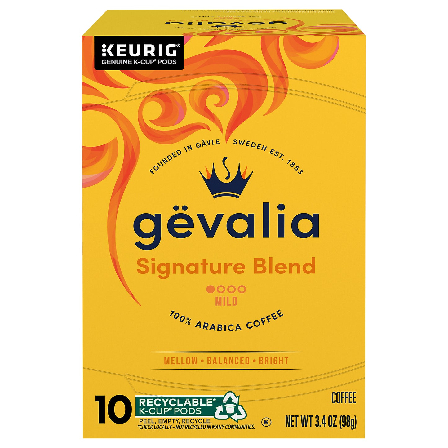 Gevalia Signature Blend Mild Roast K-Cup® Coffee Pods, 10 ct Box
