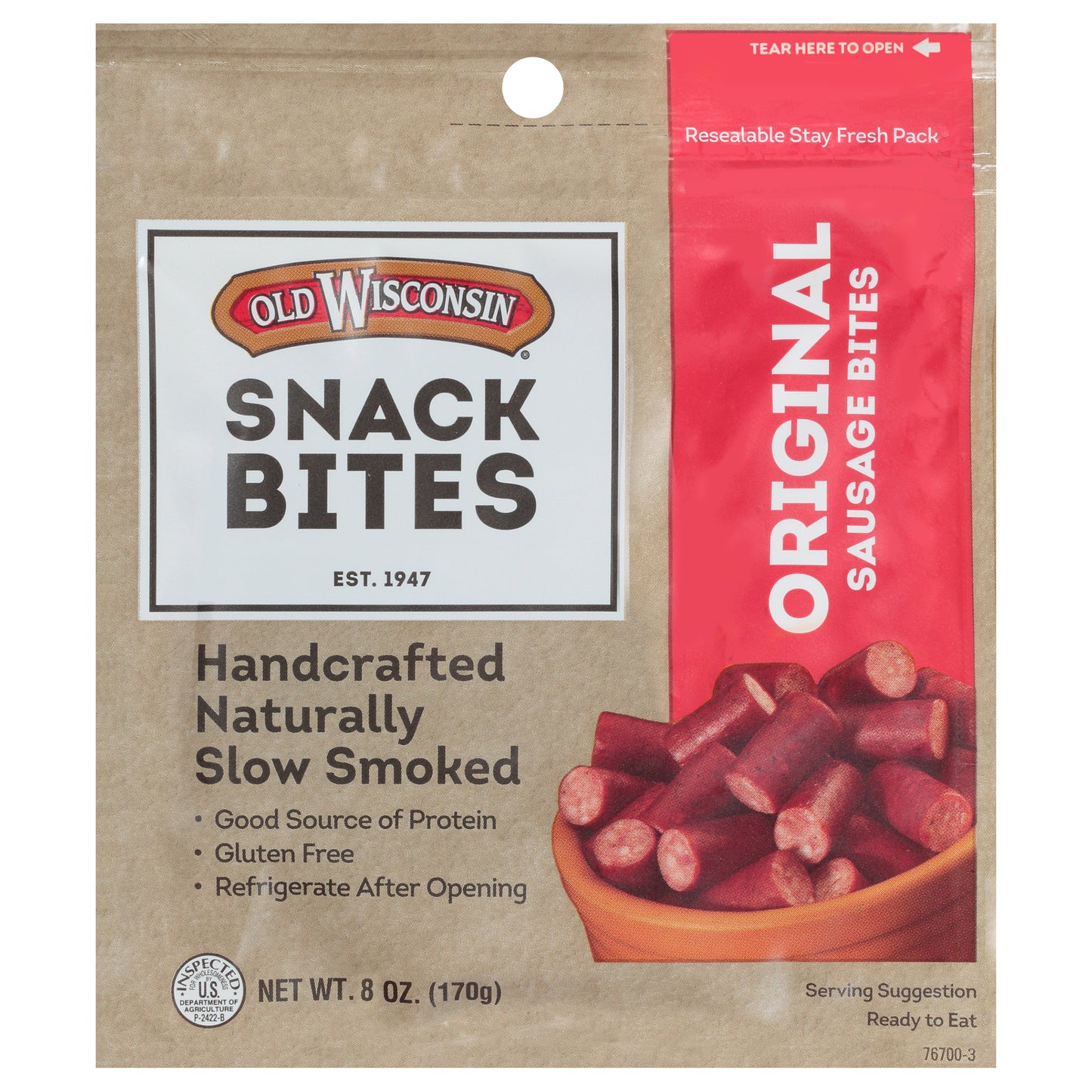Old Wisconsin Original Sausage Bites 8 oz. Pouch
