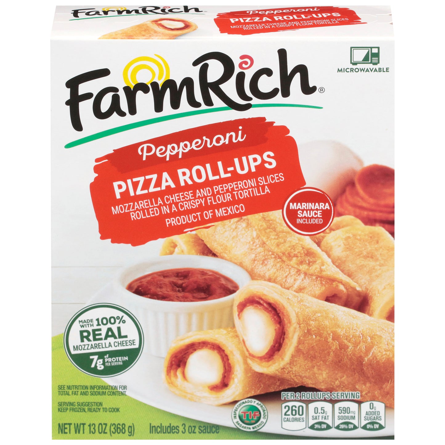Farm Rich Pepperoni Pizza Roll-Ups 13 oz