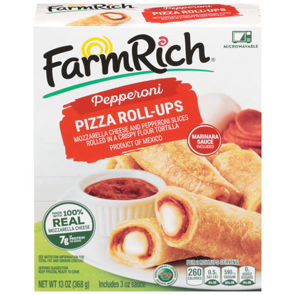 Farm Rich Pepperoni Pizza Roll-Ups 13 oz