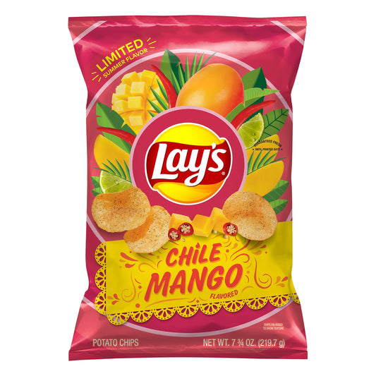 Lay's Potato Chips Chile Mango Flavored 7.75 Oz