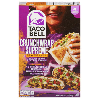 Taco Bell Crunchwrap Supreme Craving Kit 22.6 oz