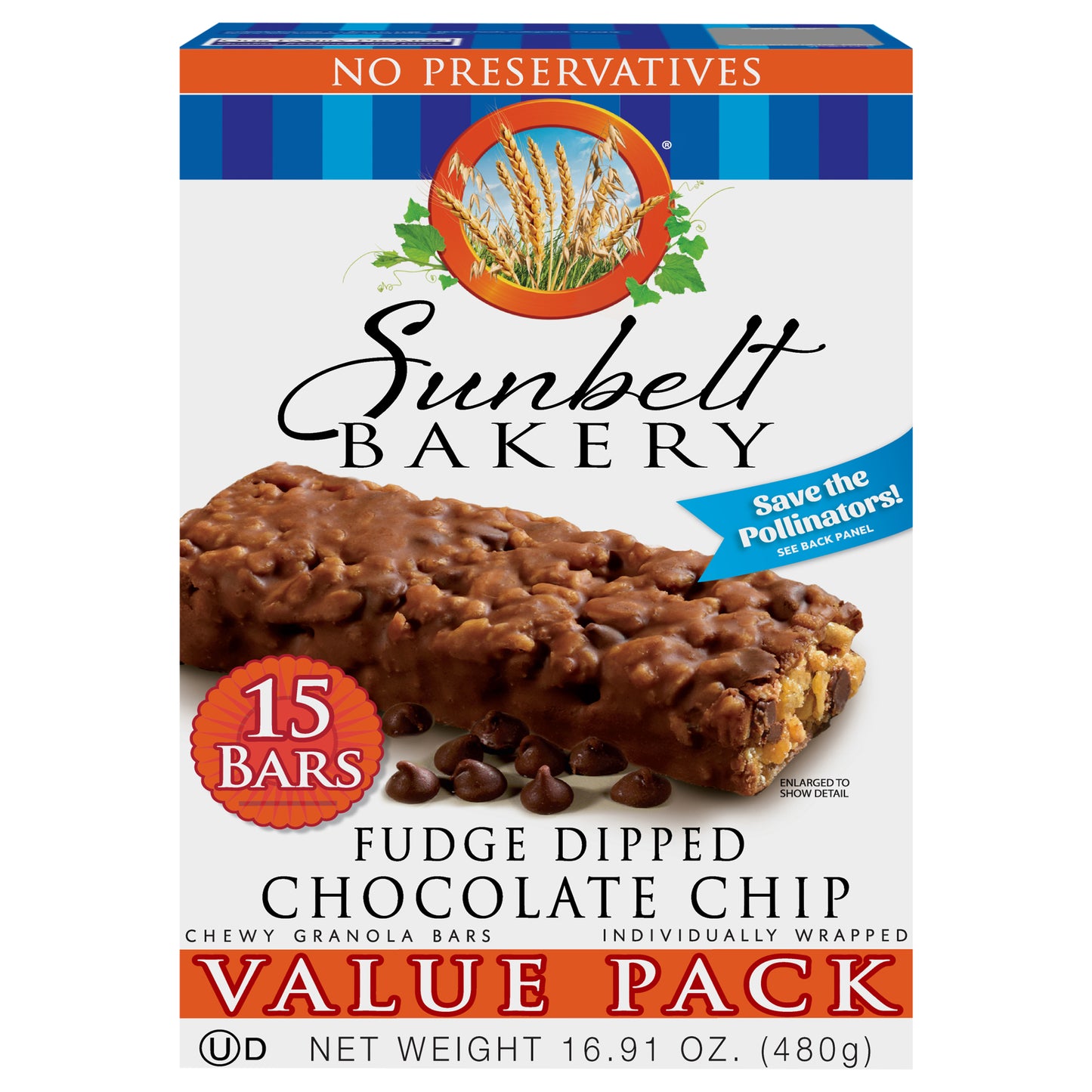 Chewy Granola Bars, Sunbelt Bakery Value Pack Fudge Dipped Chocolate Chip