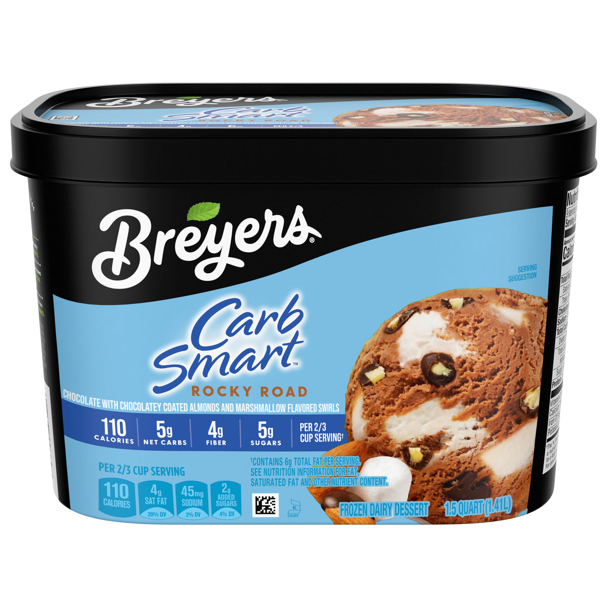 Breyers CarbSmart Ice Cream Rocky Road 1.5 qt