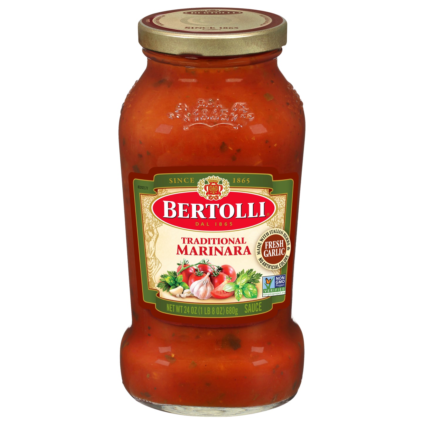 Bertolli Traditional Marinara with Italian Herbs & Fresh Garlic Pasta Sauce, 24 oz.