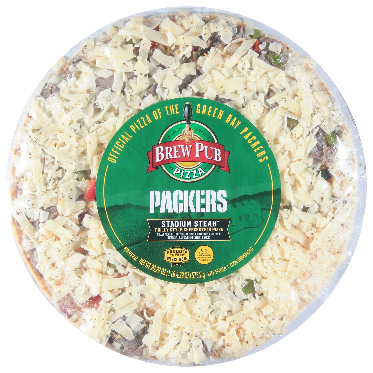 Brew Pub Pizza Packers Stadium Steak Pizza 20.29 oz