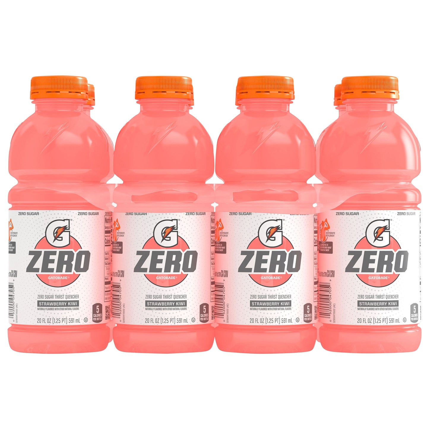 Gatorade Zero Zero Sugar Thirst Quencher Strawberry Kiwi 20 Fl Oz, 8 Count
