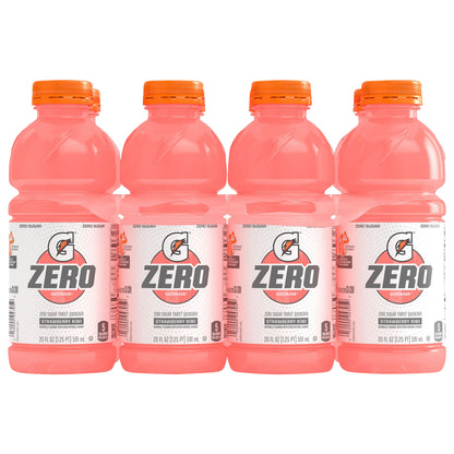 Gatorade Zero Zero Sugar Thirst Quencher Strawberry Kiwi 20 Fl Oz, 8 Count