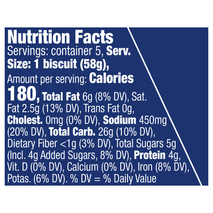 Pillsbury Grands! Flaky Layers Biscuits, Original, 5 ct., 10.2 oz.