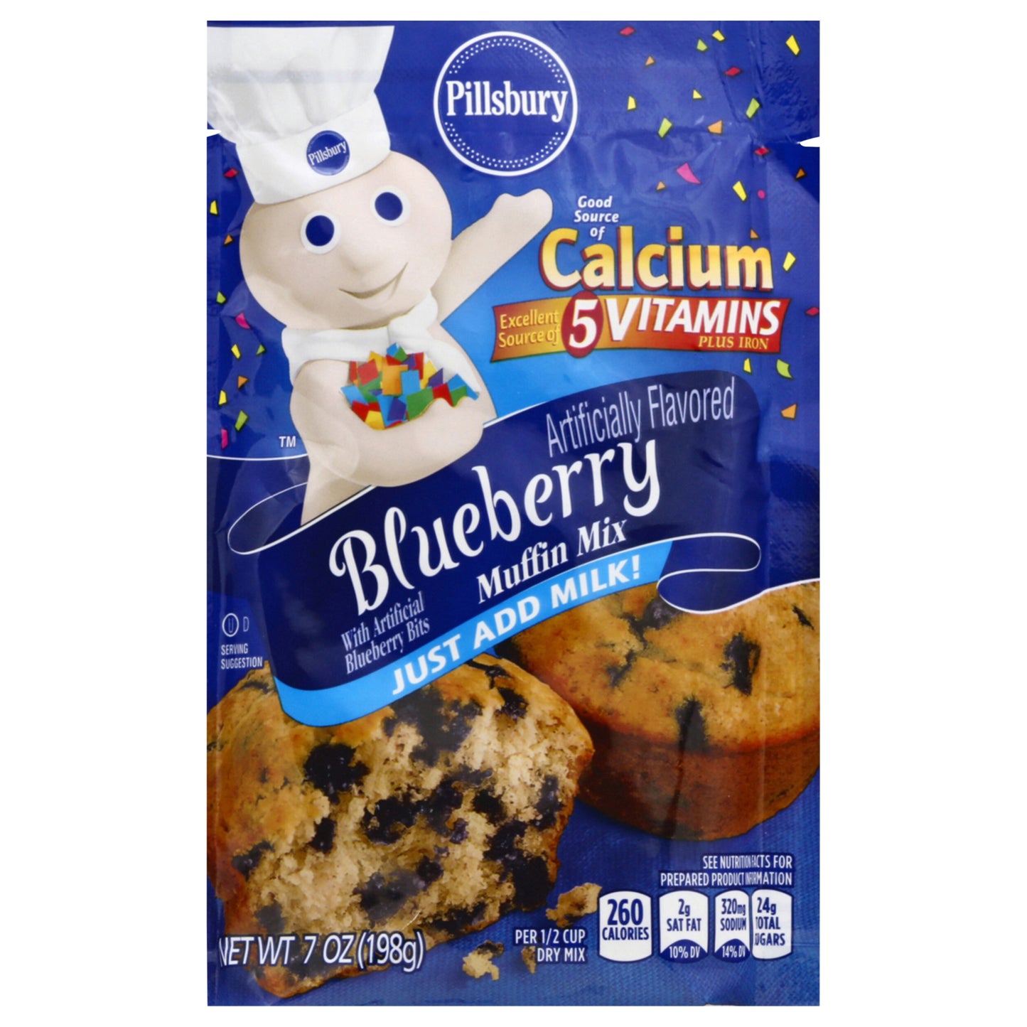 Pillsbury Blueberry Muffin Mix, 7oz