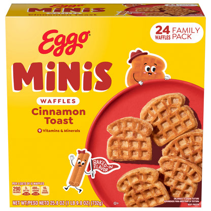 Eggo Minis Frozen Waffle Bites Cinnamon Toast